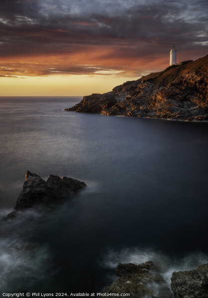Trevose Lighthouse Picture Board by Phil Lyons