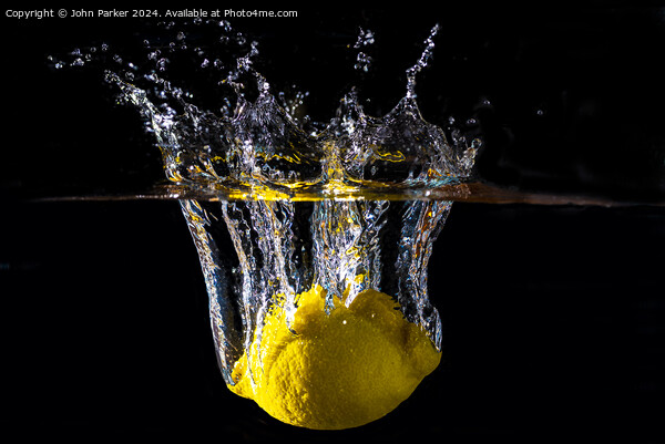 Splash Lemon Picture Board by John Parker