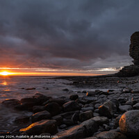 Buy canvas prints of Sunset at Nash Point, South Wales, UK by Paul Edney