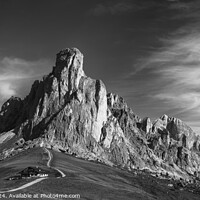 Buy canvas prints of Ra Gusela peaks from Passo Giau, Dolomites, Italy by Paul Edney