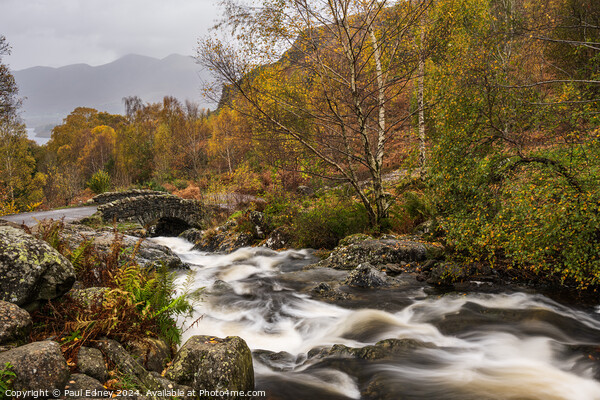 Ashness bridge in the autumn Picture Board by Paul Edney