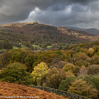 Buy canvas prints of Stormy skies over Grasmere, England by Paul Edney