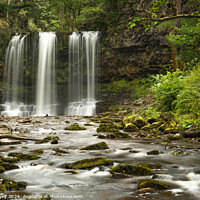 Buy canvas prints of Sgwd yr Eira in Waterfall Country, Wales. by Paul Edney