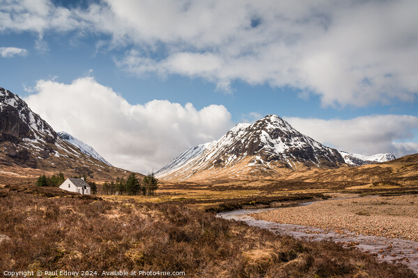 The 'Wee White Cottage' near Glencoe Picture Board by Paul Edney