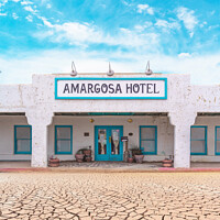 Buy canvas prints of Amargosa Hotel - Death Valley Junction California by Tom Windeknecht
