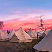 Buy canvas prints of Tents in Marfa, Texas by Tom Windeknecht