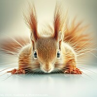 Buy canvas prints of A close-up portrait of an adorable Red Squirrel. by Stephen Hippisley