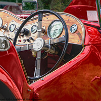 Buy canvas prints of Red MG TC sports car by Phil Brown