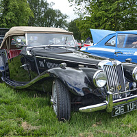 Buy canvas prints of 1955 MG TF sports car, classic car show in Cumbria by Phil Brown