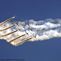 Buy canvas prints of Red Arrows at Windermere Airshow by Phil Brown