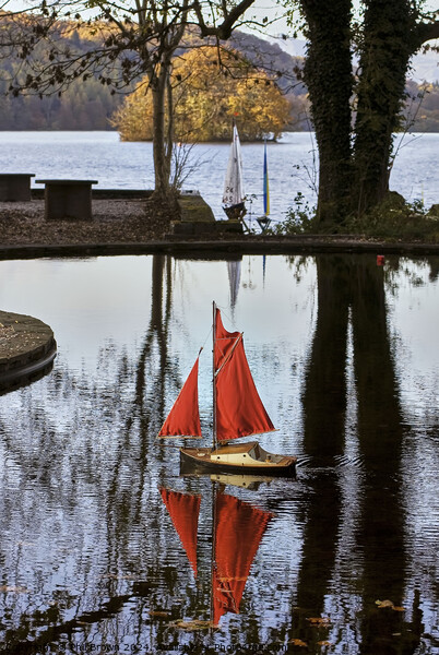 Model boat pond at Windermere, Cumbria. Picture Board by Phil Brown