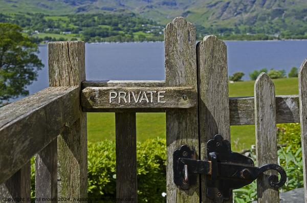 Private access at Brantwood on Coniston Water. Picture Board by Phil Brown