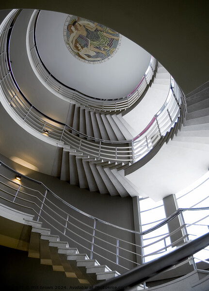 Art Deco staircase, Midland Hotel in Morecambe. Picture Board by Phil Brown