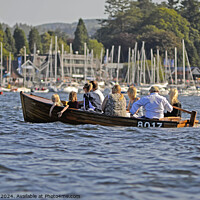 Buy canvas prints of Boat in Bowness Bay, Windermere,Lake District. by Phil Brown