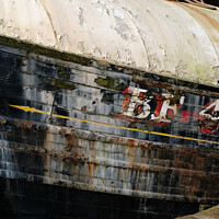 Buy canvas prints of Derelict trawler at Maryport. by Phil Brown