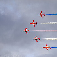 Buy canvas prints of Red Arrows by Fiona Crossan