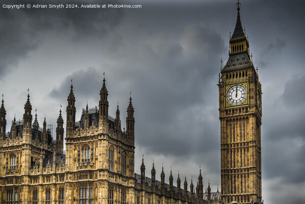 The houses of parliament  Picture Board by Adrian Smyth
