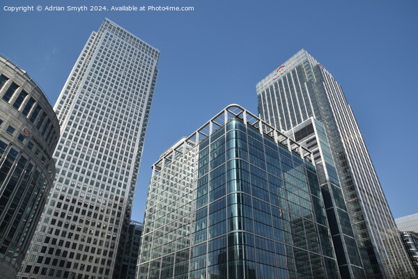 canary wharf towers Picture Board by Adrian Smyth