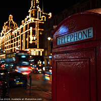 Buy canvas prints of London red telephone box  by Oleg Fursa