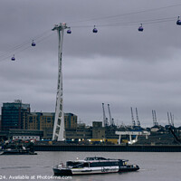 Buy canvas prints of Cable cars in London, Greenwich  by Oleg Fursa