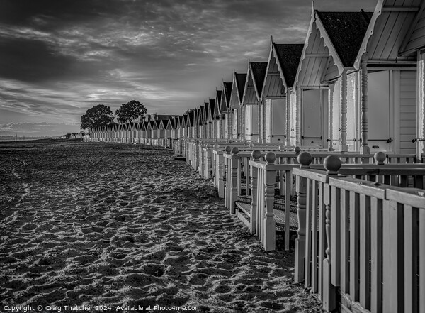 Beach huts Picture Board by Craig Thatcher