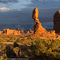 Buy canvas prints of Balanced Rock located within Arches National Park Utah by Robert Waltman