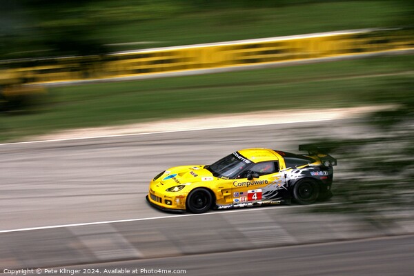 Corvette By Chevrolet Racing Picture Board by Pete Klinger