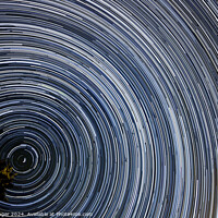 Buy canvas prints of Abstract star trails Polaris by Pete Klinger