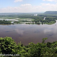 Buy canvas prints of Mississippi River Overlook Wide by Pete Klinger