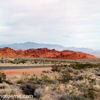 Buy canvas prints of Valley of Fire Entrance Approach Wide by Pete Klinger