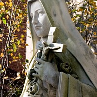 Buy canvas prints of Statue of Saint Theresa by Pete Klinger