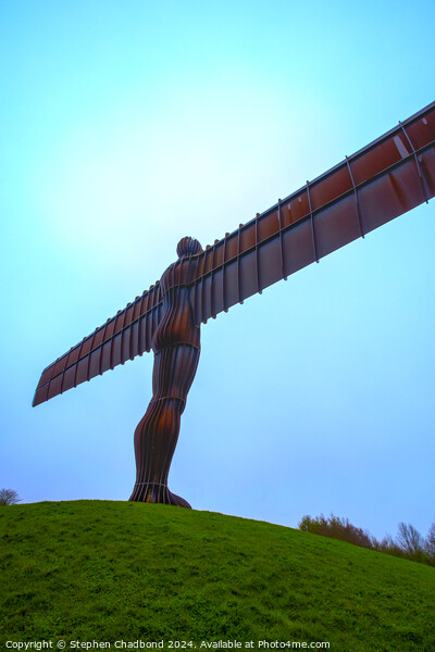 Misty Angel of the North Picture Board by Stephen Chadbond