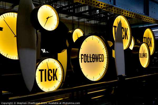 Tick follows tock Picture Board by Stephen Chadbond