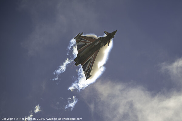 RAF Typhoon Display 2024 Practice Picture Board by Neil Pearson