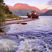 Buy canvas prints of Shipwreck at Ben Nevis.  by Fraser Hynd