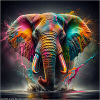 Buy canvas prints of Elephant by gary allan