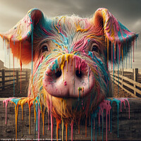 Buy canvas prints of Farmyard Pig by gary allan