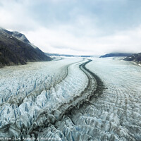 Buy canvas prints of Mendenhall Glacier Aerial Perspective by FocusArt Flow