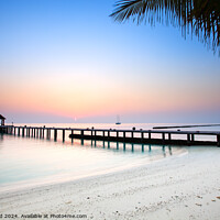 Buy canvas prints of Sunrise in the Maldives by Ian Good