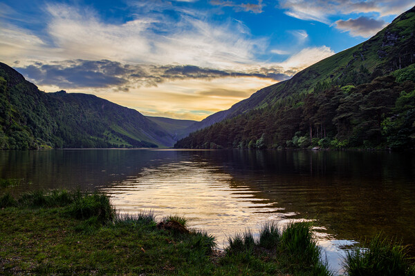 Glendalough Sunset Picture Board by Ian Good