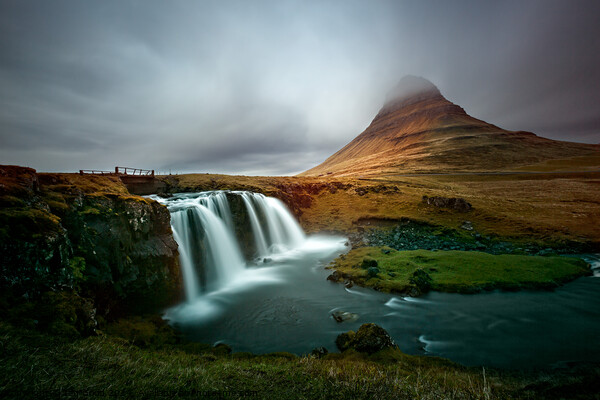 Kirkjufellfoss Waterfall in Iceland Picture Board by Ian Good