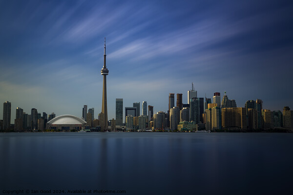 Toronto Cityscape Long Exposure Picture Board by Ian Good