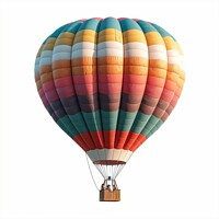 Buy canvas prints of Vibrant Patchwork Hot Air Balloon Soaring Serenely by Mirjana Bogicevic