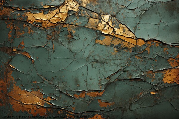 Grunge rustic metal background Picture Board by Mirjana Bogicevic