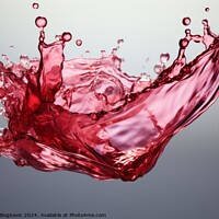 Buy canvas prints of Red wine splashing out of it by Mirjana Bogicevic