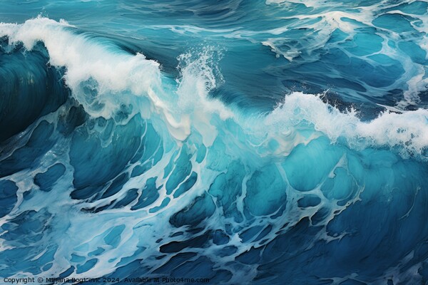 Beautiful sea waves Picture Board by Mirjana Bogicevic