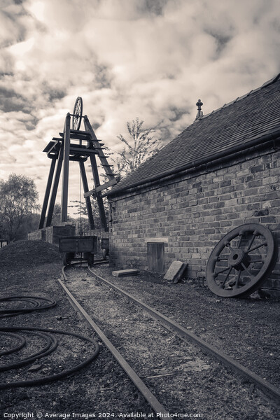 The old pit head Picture Board by Ironbridge Images