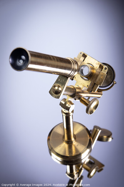 Brass microscope Picture Board by Ironbridge Images