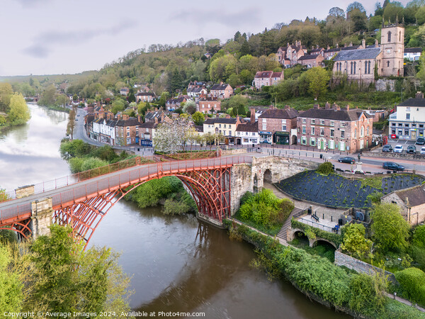 Ironbridge town Picture Board by Ironbridge Images