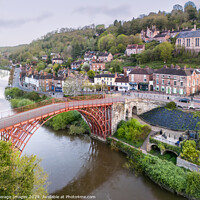 Buy canvas prints of Ironbridge town by Average Images